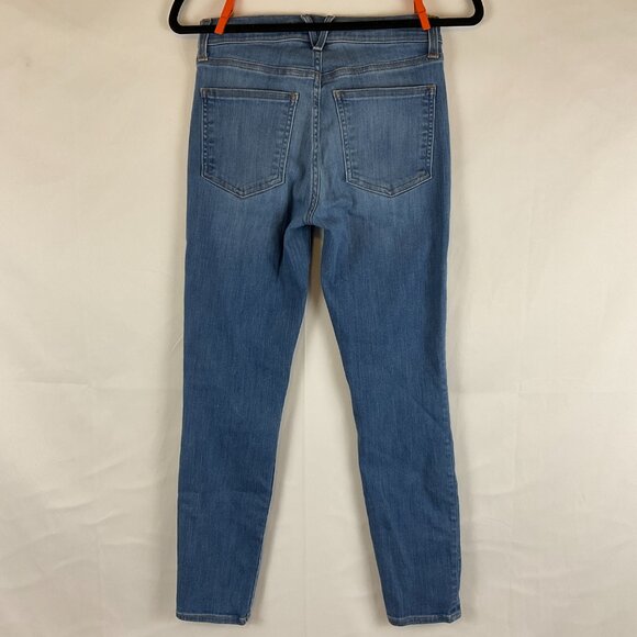 Veronica Beard Jeans Debbie Skinny High Rise 26 Blue Button Fly - Picture 6 of 10